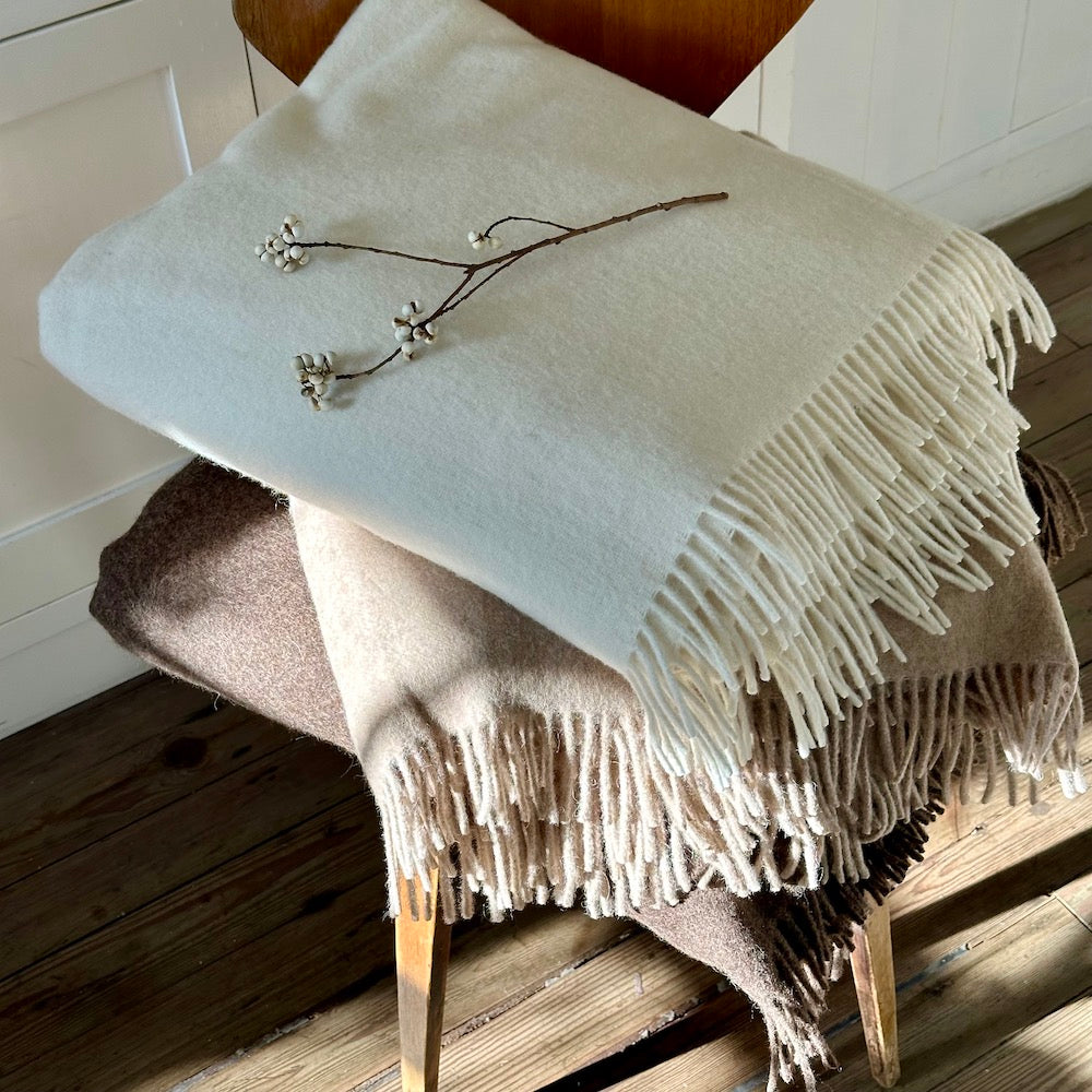 Solid Recycled Alpaca Throw - Bloomist