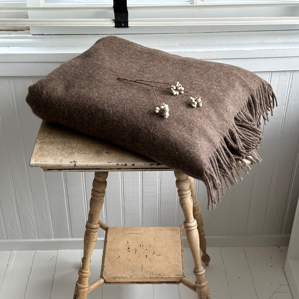 Solid Recycled Alpaca Throw - Bloomist