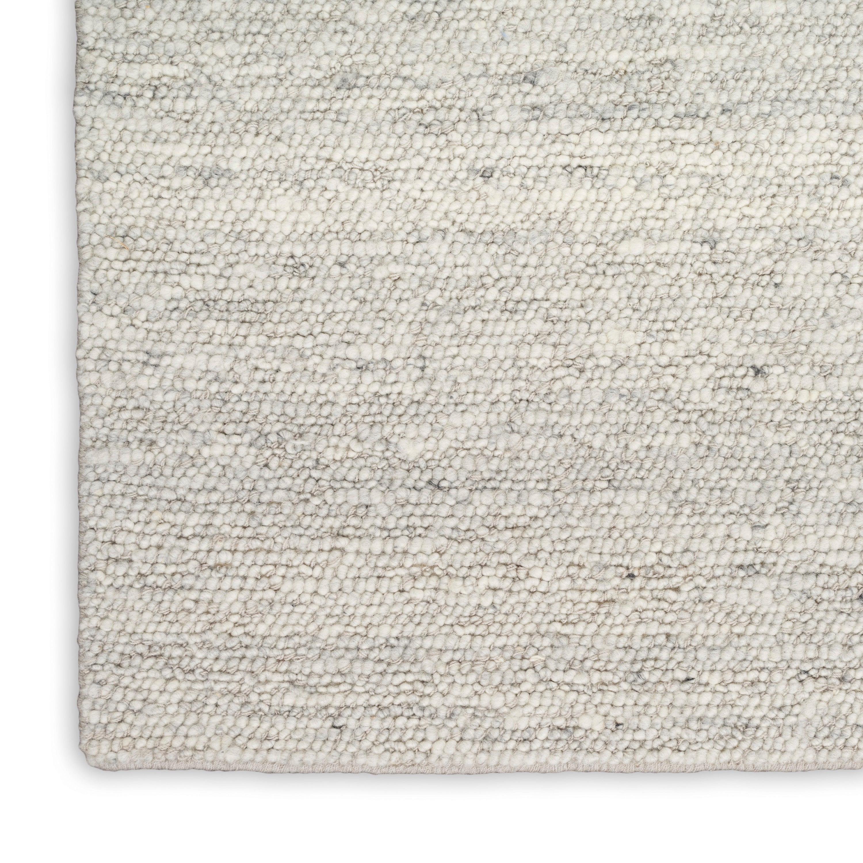 Alanna Solid Farmhouse Silver Area Rug