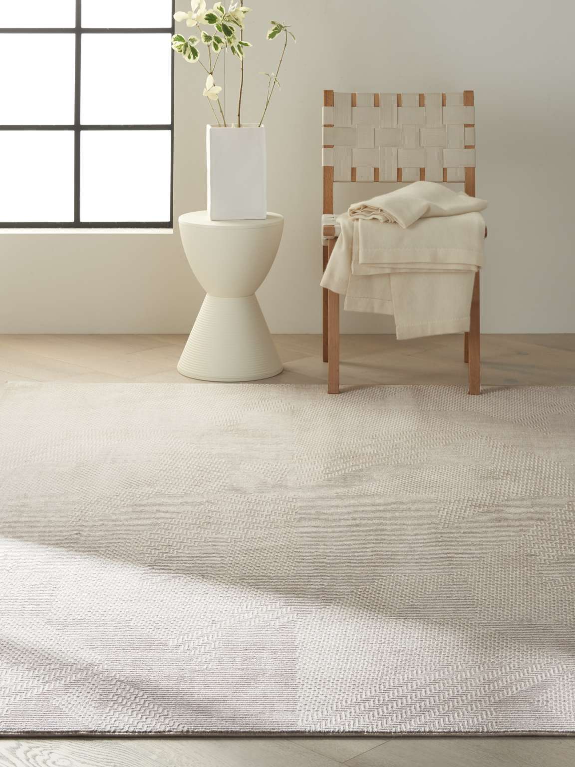 Calvin Klein Orlando Linear Grey/Beige Area Rug