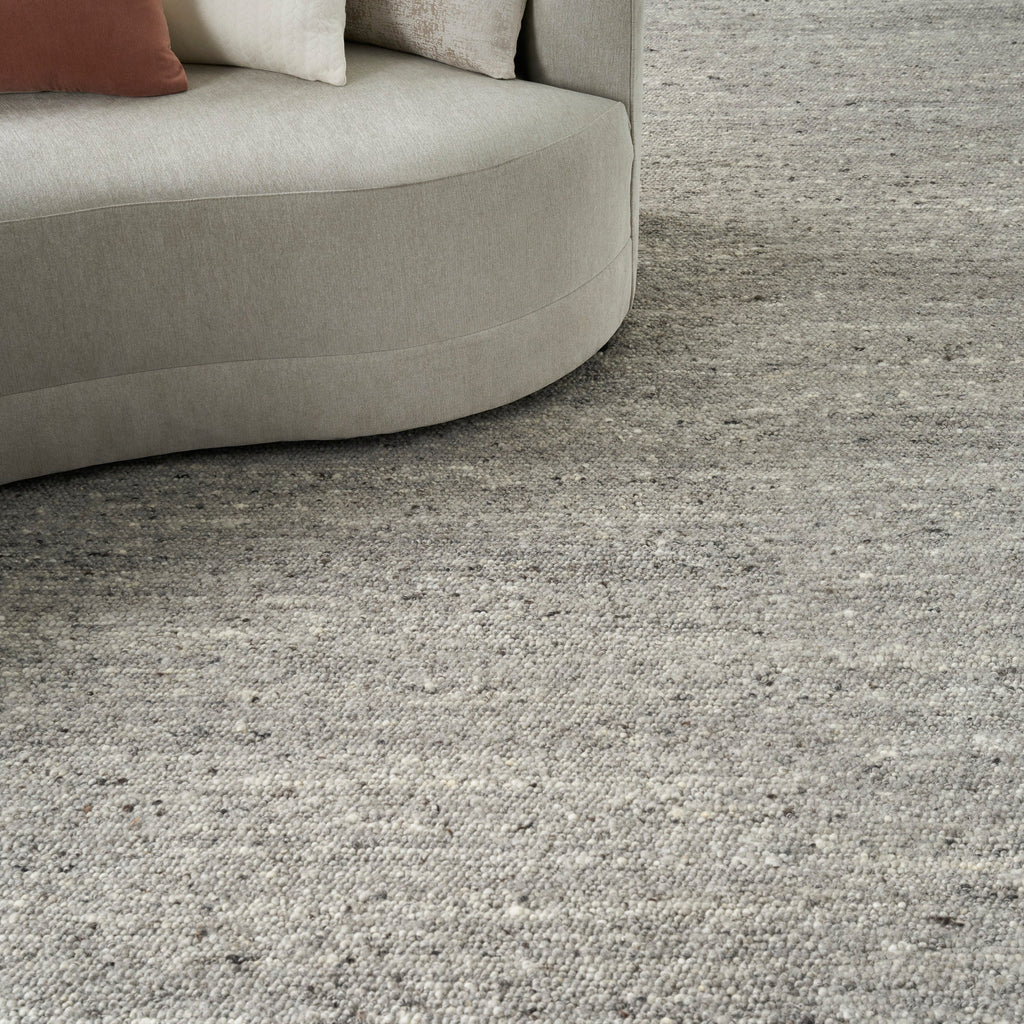 Alanna Solid Farmhouse Grey Area Rug