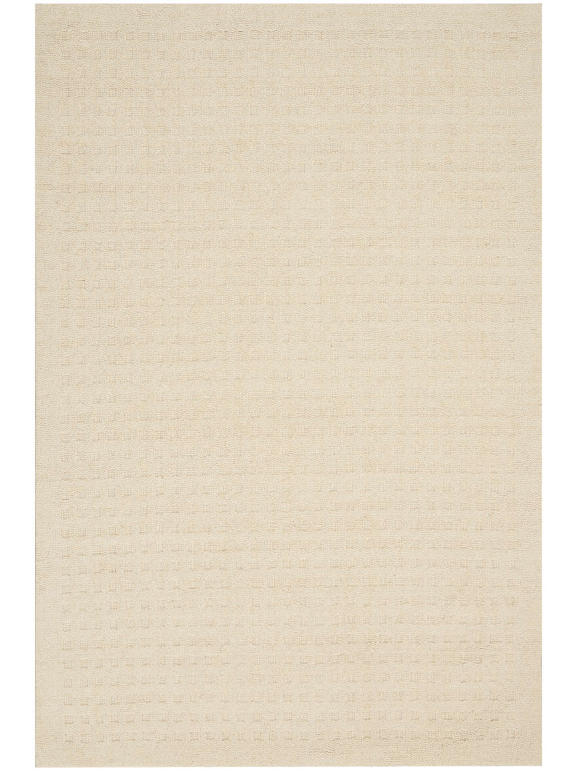 Perris Solid Ivory Area Rug