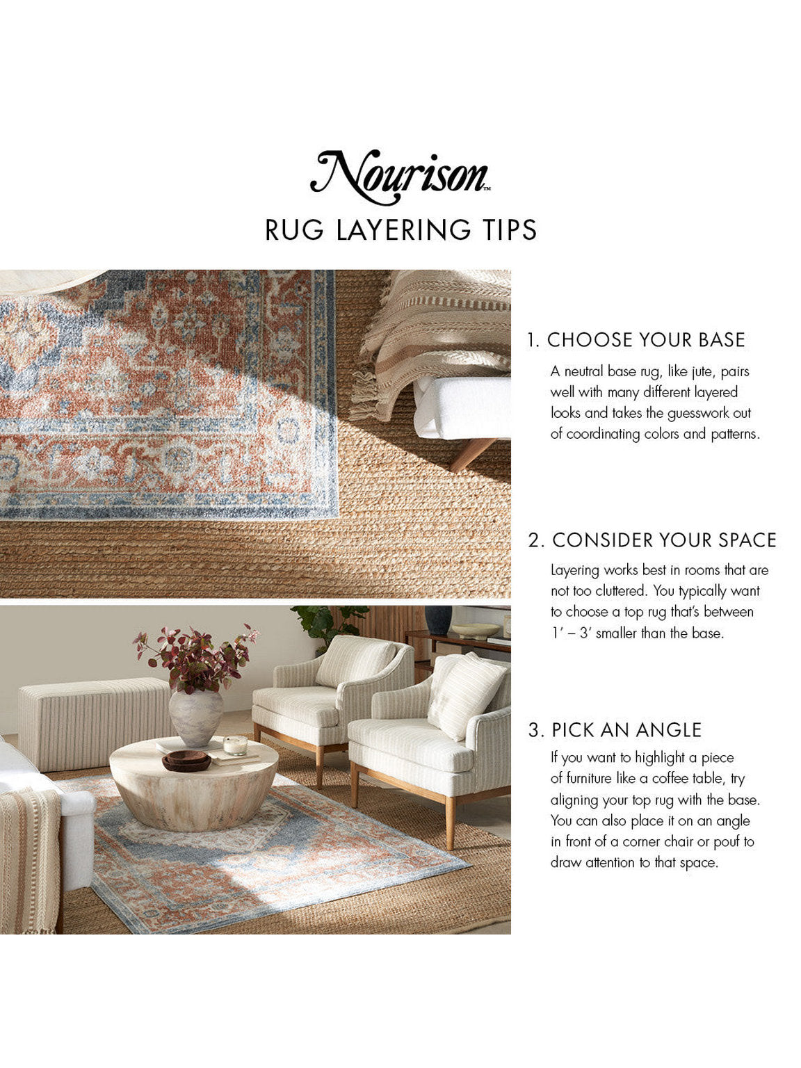 Natural Jute All-over design Farmhouse Natural Area Rug