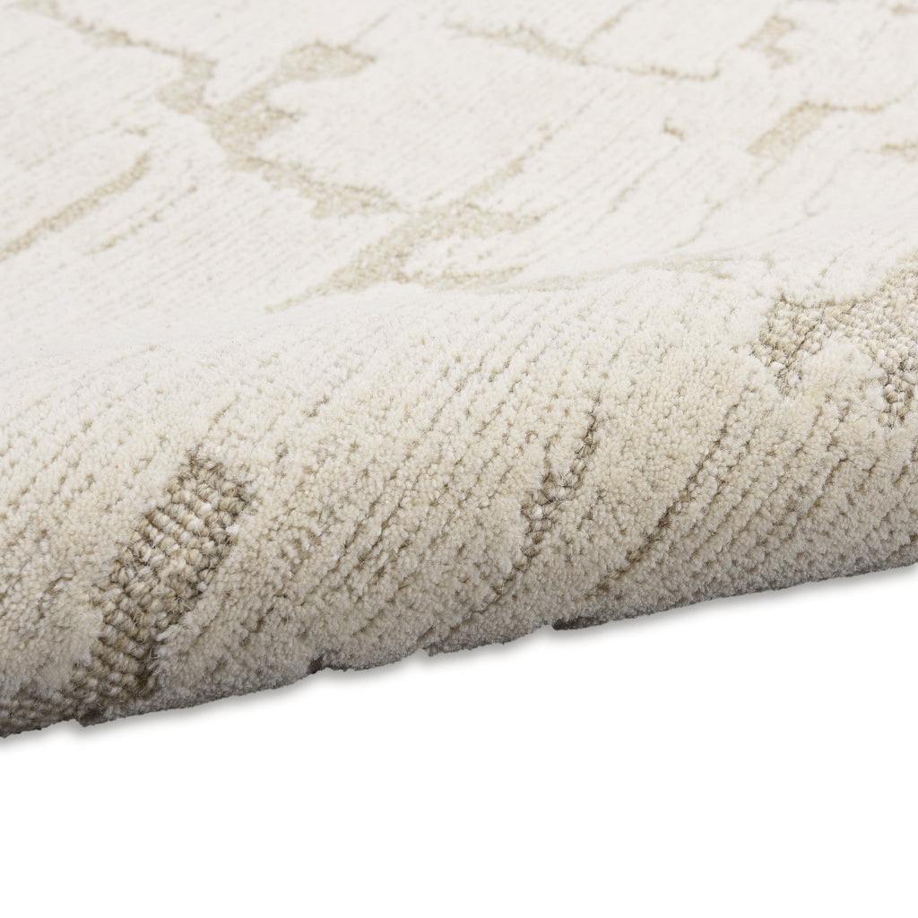 CK009 Sculptural SCL01 Abstract Modern Ivory Area Rug