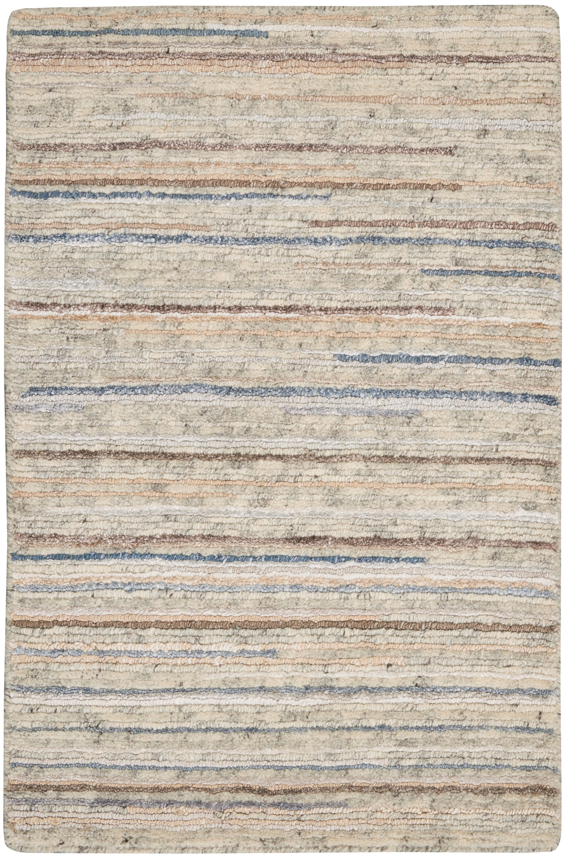 Plateau PAE01 Textured Modern Ivory Area Rug