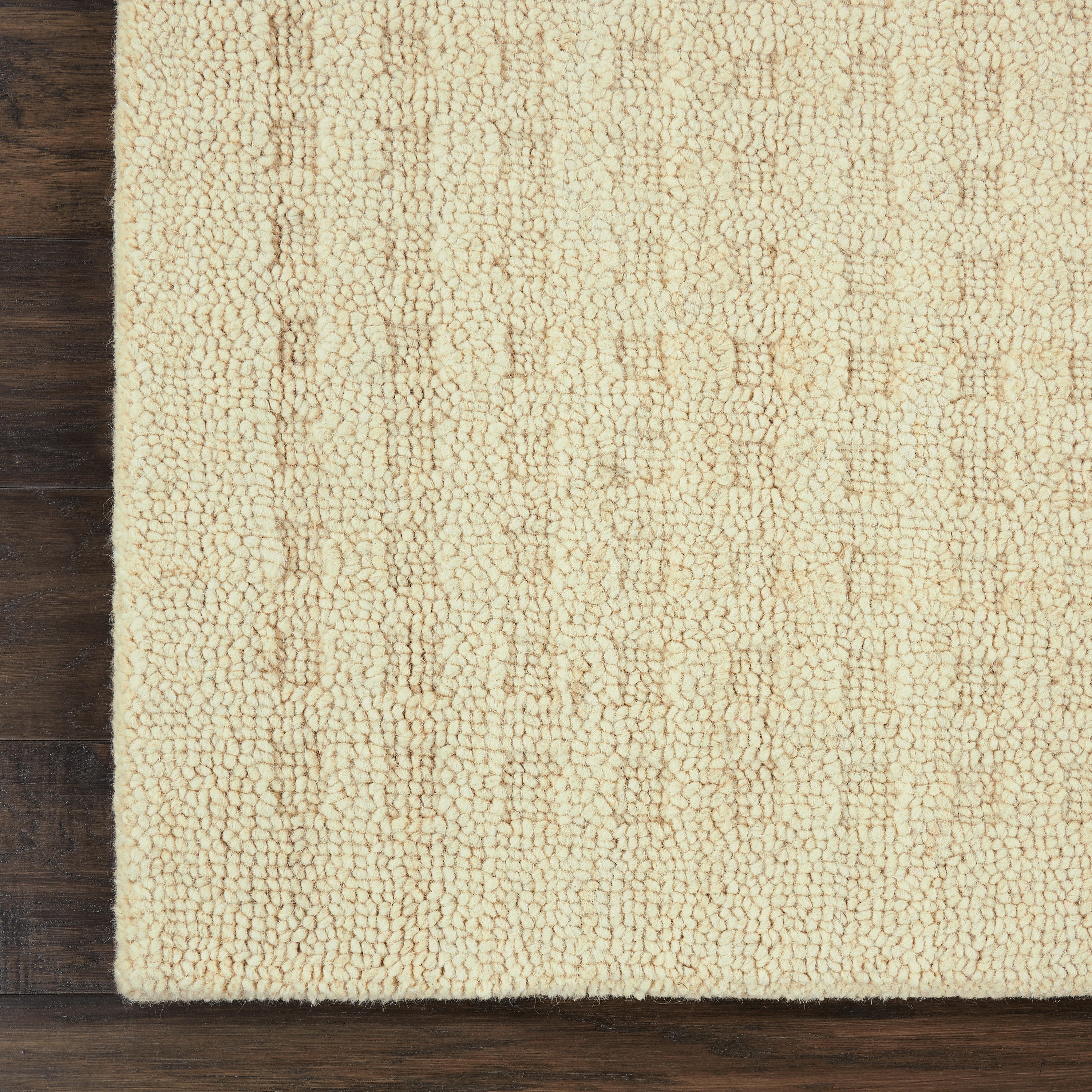 Perris Solid Ivory Area Rug