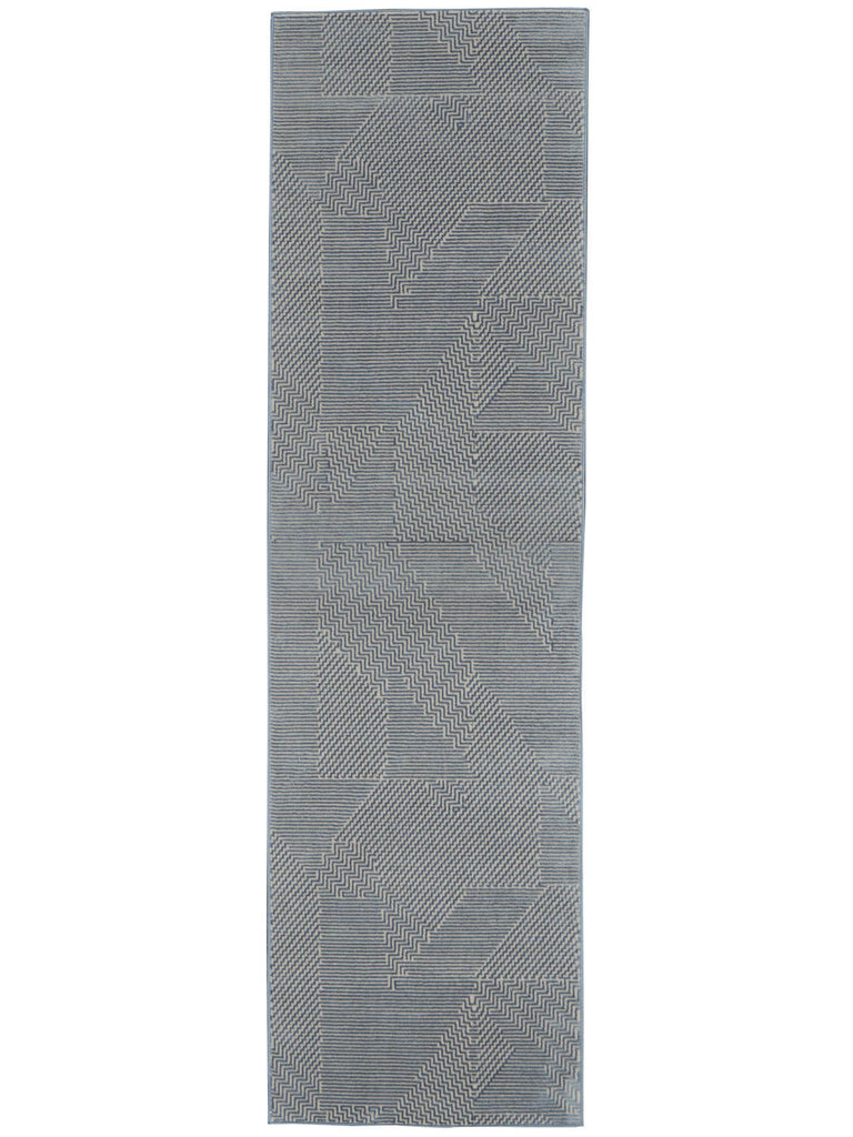 Calvin Klein Orlando Linear Grey/Blue Area Rug