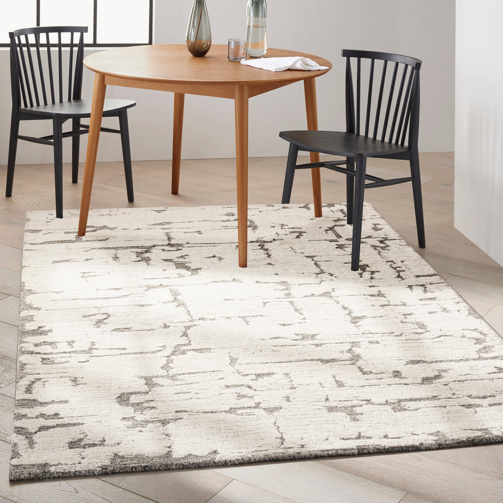 CK009 Sculptural SCL01 Abstract Modern Grey Area Rug