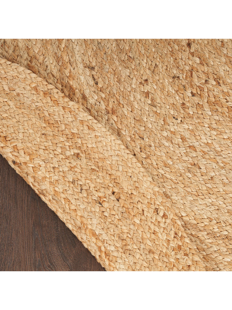 Natural Jute NJT03 Solid Farmhouse Natural Area Rug