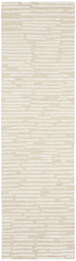 Ck010 Linear LNR01 Textured Modern Ivory Area Rug