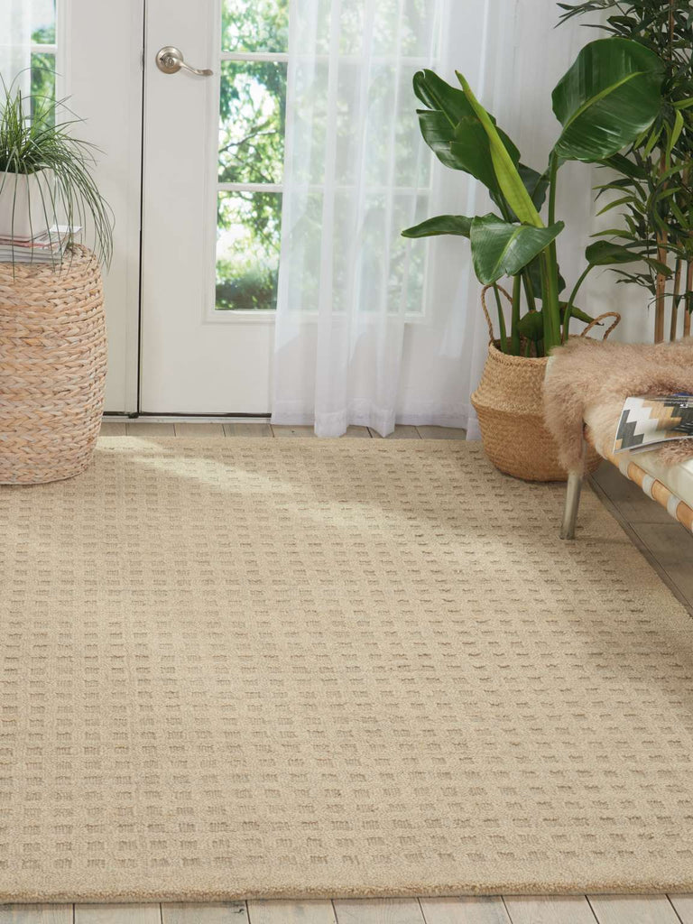 Perris Solid Taupe Area Rug