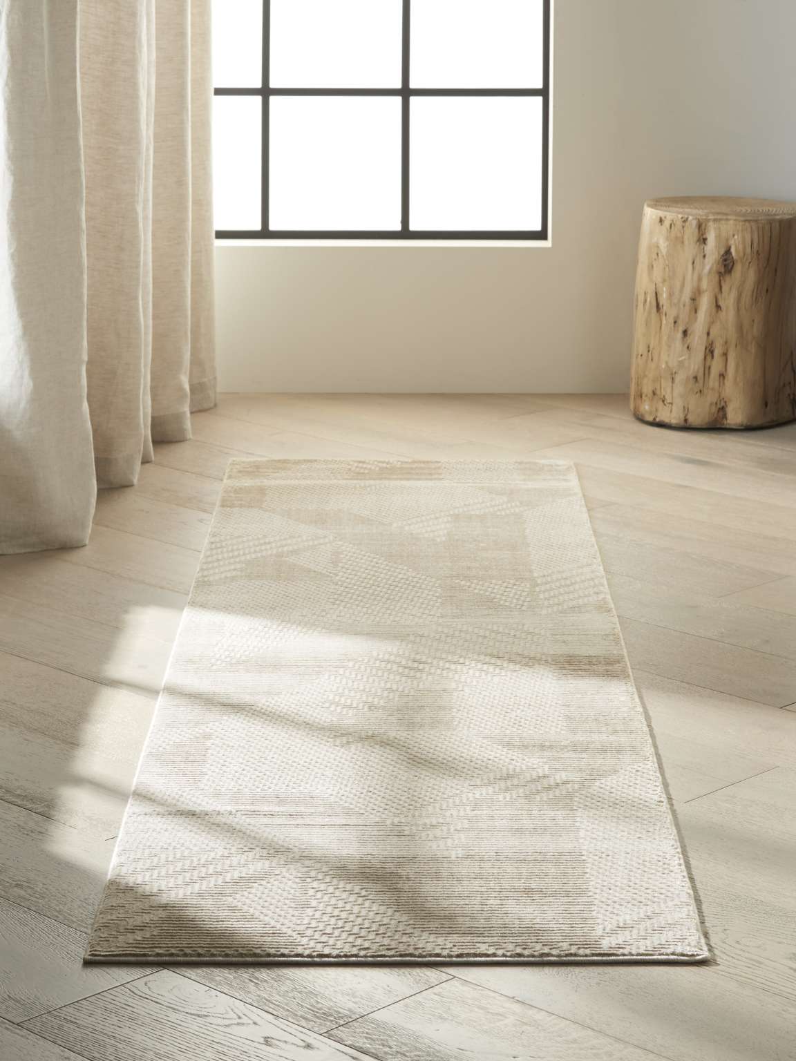 Calvin Klein Orlando Linear Grey/Saffron Area Rug