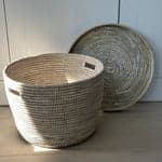 Lidded Senegalese Basket, Low