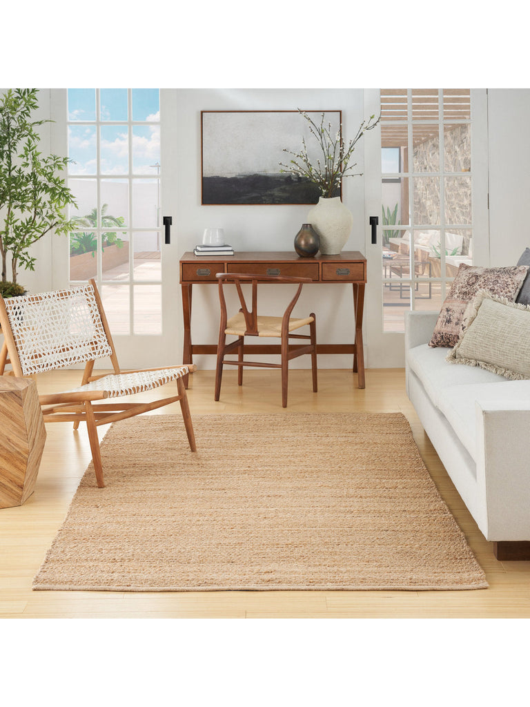 Natural Jute NJT01 All-over design Farmhouse Bleached Area Rug