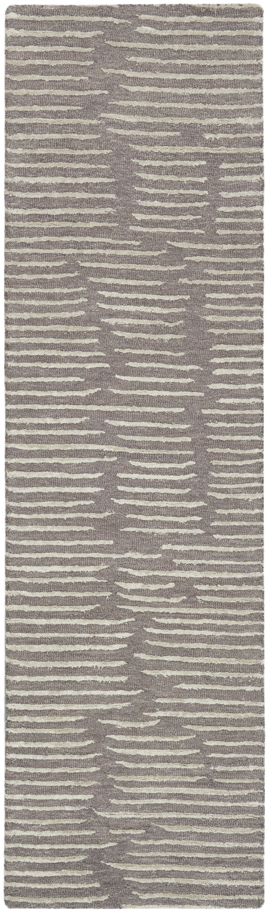 Ck010 Linear LNR01 Textured Modern Grey Area Rug