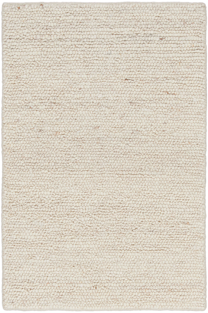 Alanna Solid Farmhouse Ivory Area Rug