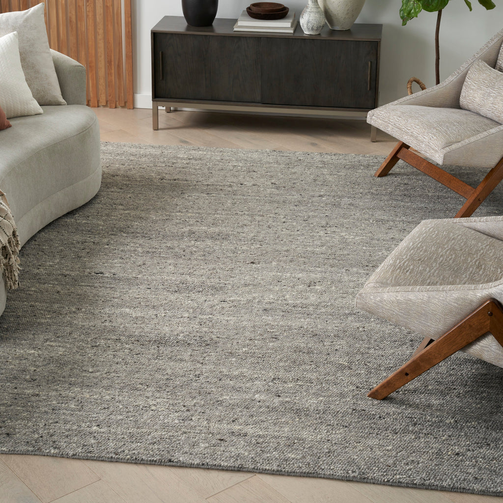 Alanna Solid Farmhouse Grey Area Rug