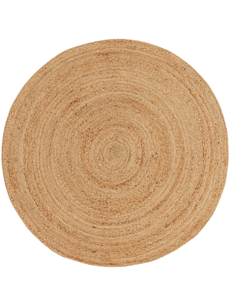 Natural Jute NJT03 Solid Farmhouse Natural Area Rug