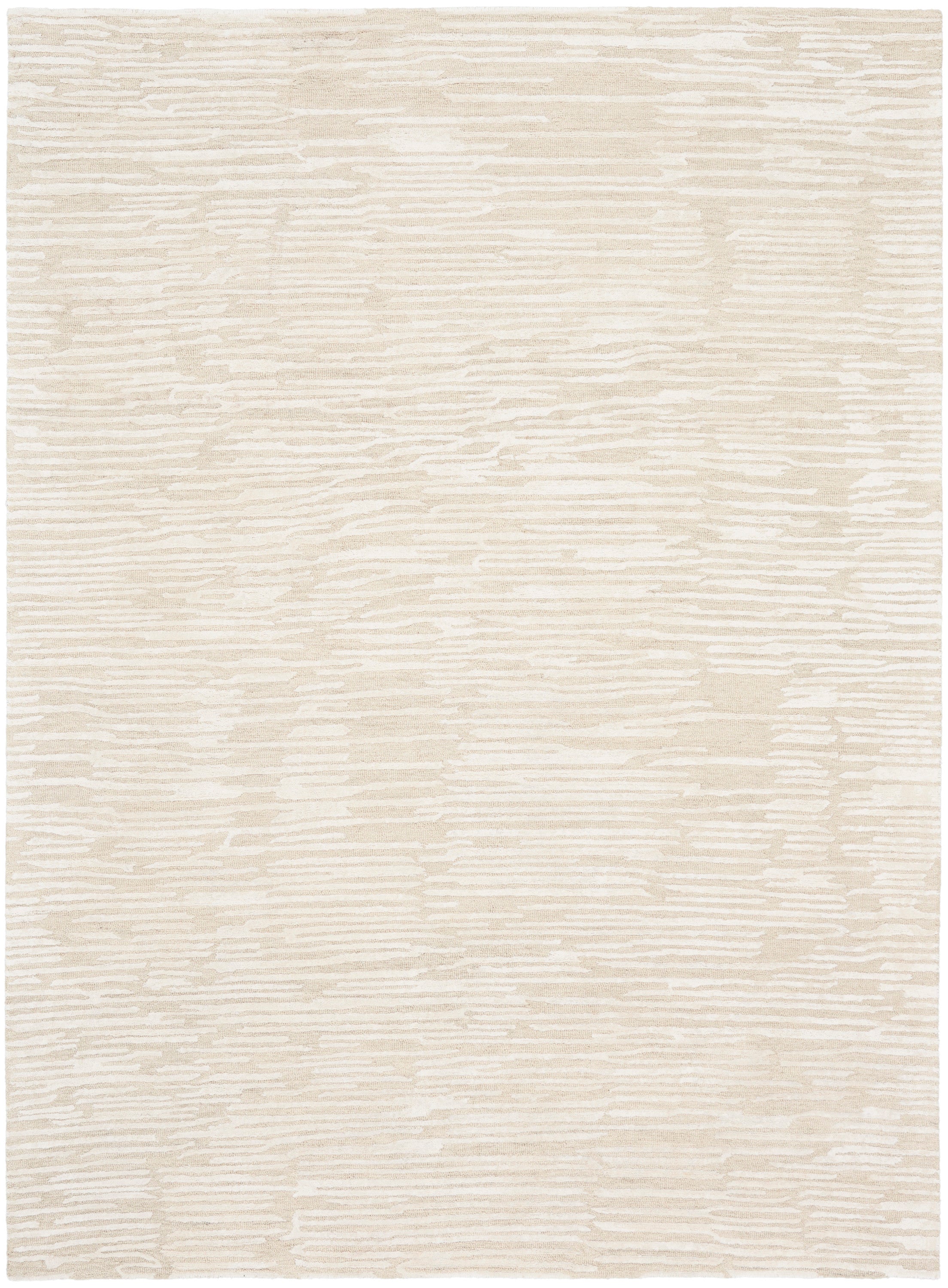 Ck010 Linear LNR01 Textured Modern Ivory Area Rug