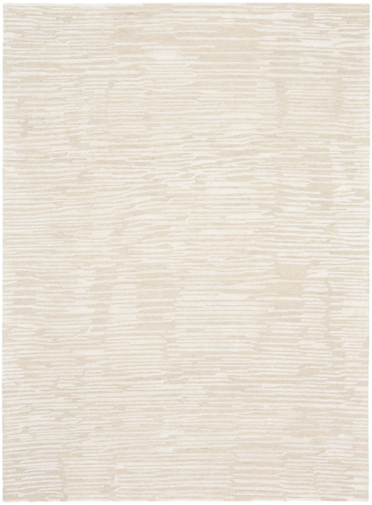 Ck010 Linear LNR01 Textured Modern Ivory Area Rug