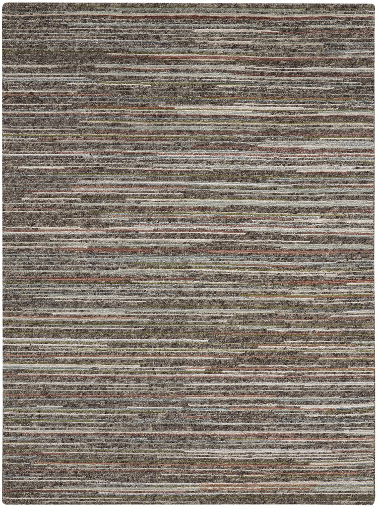 Plateau PAE01 Textured Modern Grey Green Area Rug