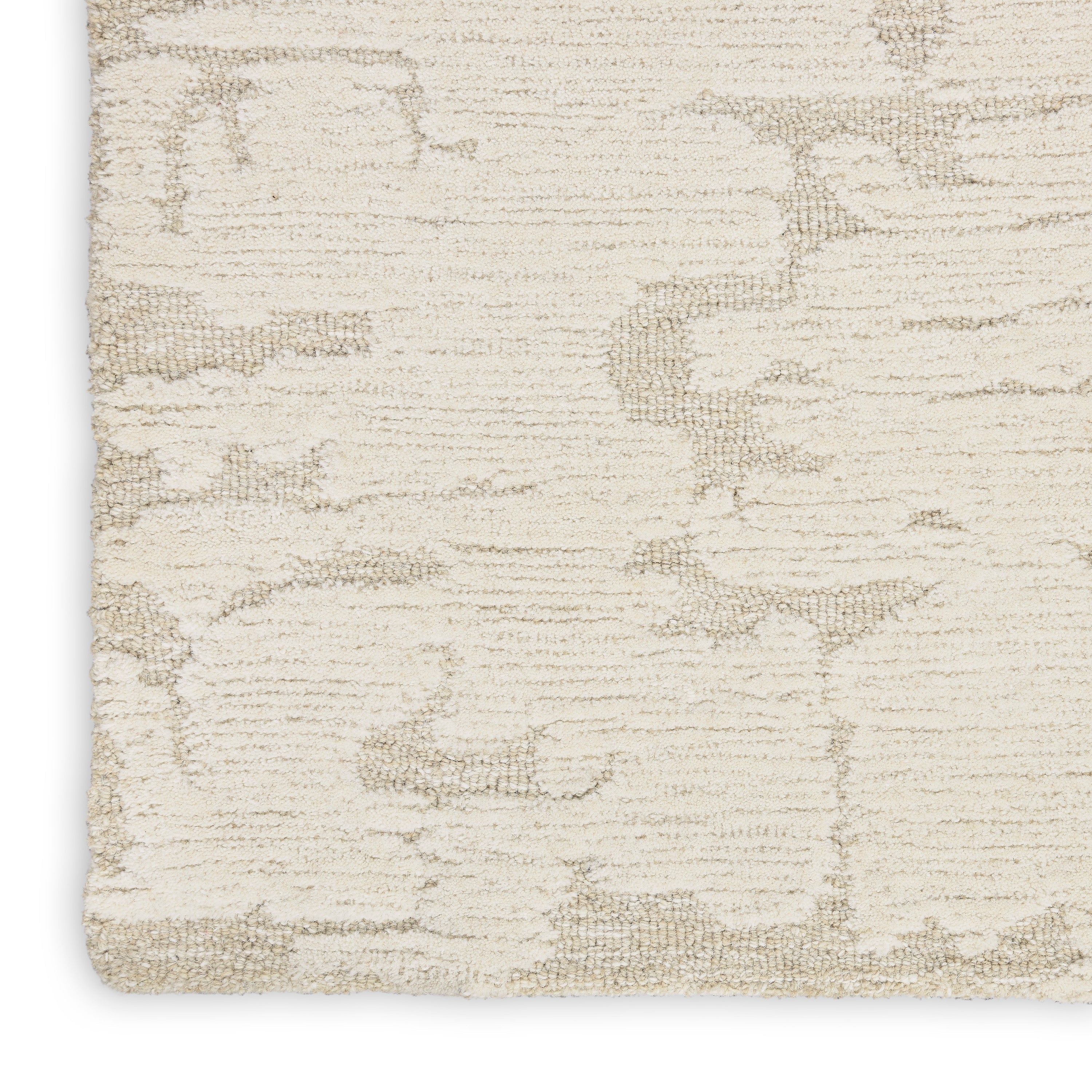 CK009 Sculptural SCL01 Abstract Modern Ivory Area Rug