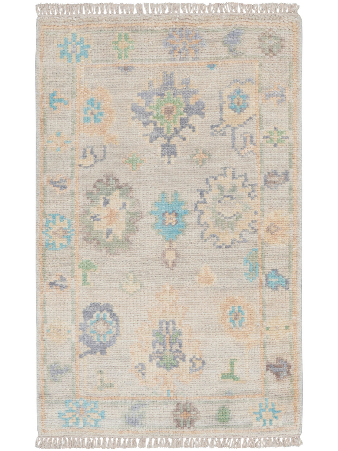 Odessa ODS07 Floral Vintage Ivory Multicolor Area Rug