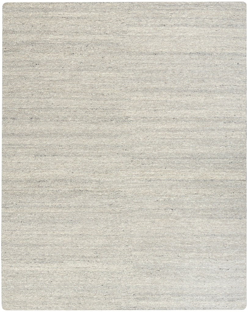 Alanna Solid Farmhouse Silver Area Rug