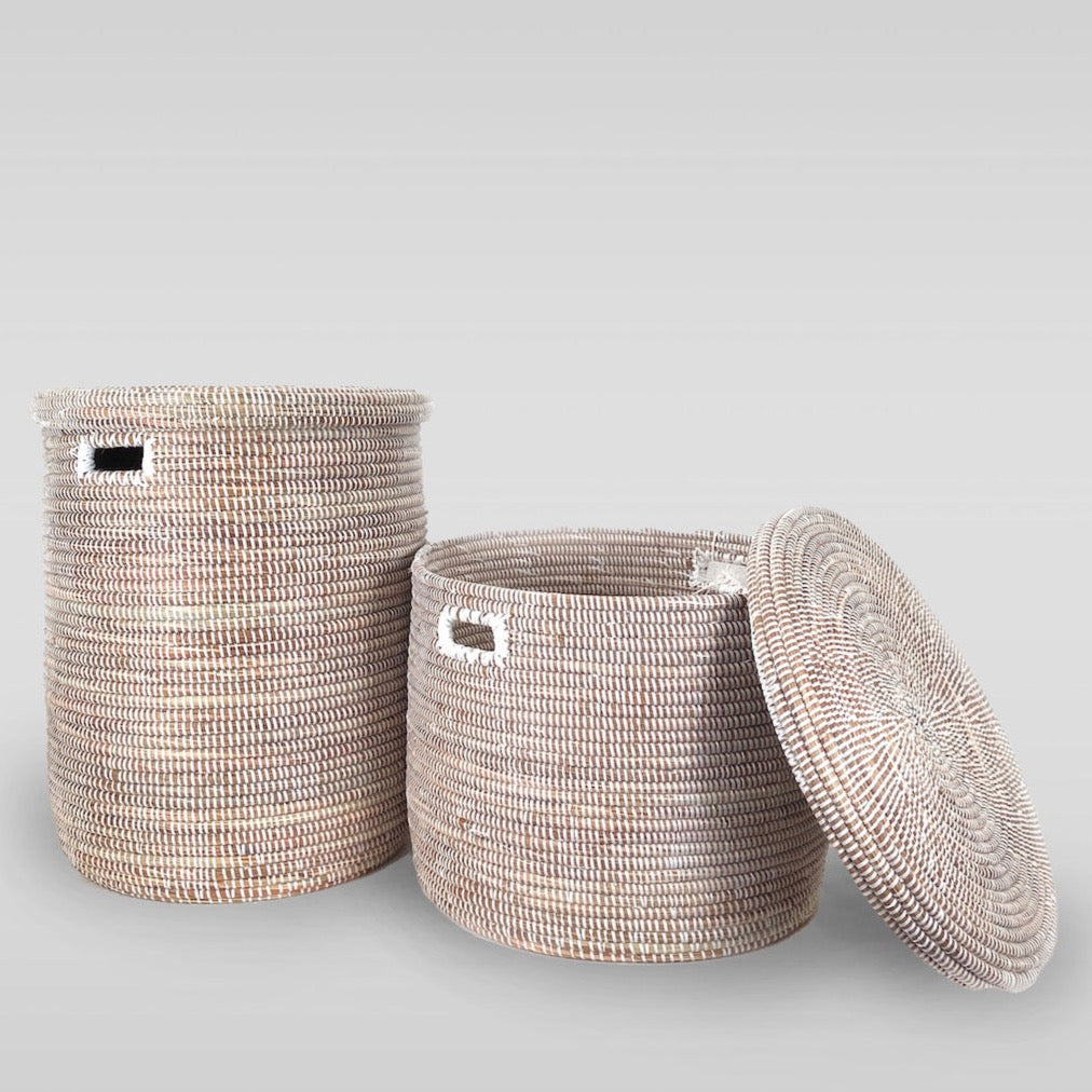 Bloomist Lidded Senegalese Basket - Thumbnail 5