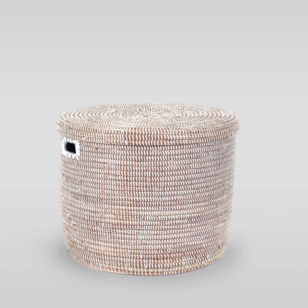 Bloomist Lidded Senegalese Basket - Thumbnail 3