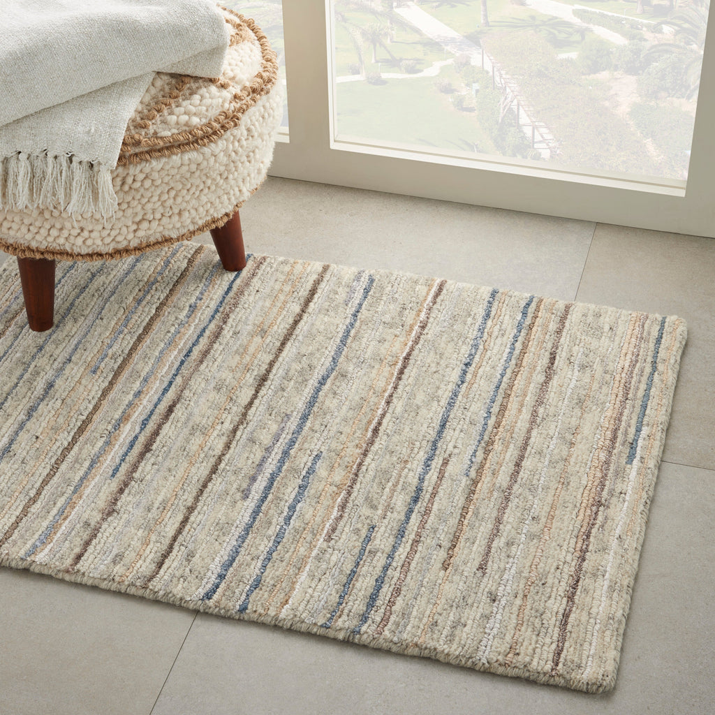 Plateau PAE01 Textured Modern Ivory Area Rug