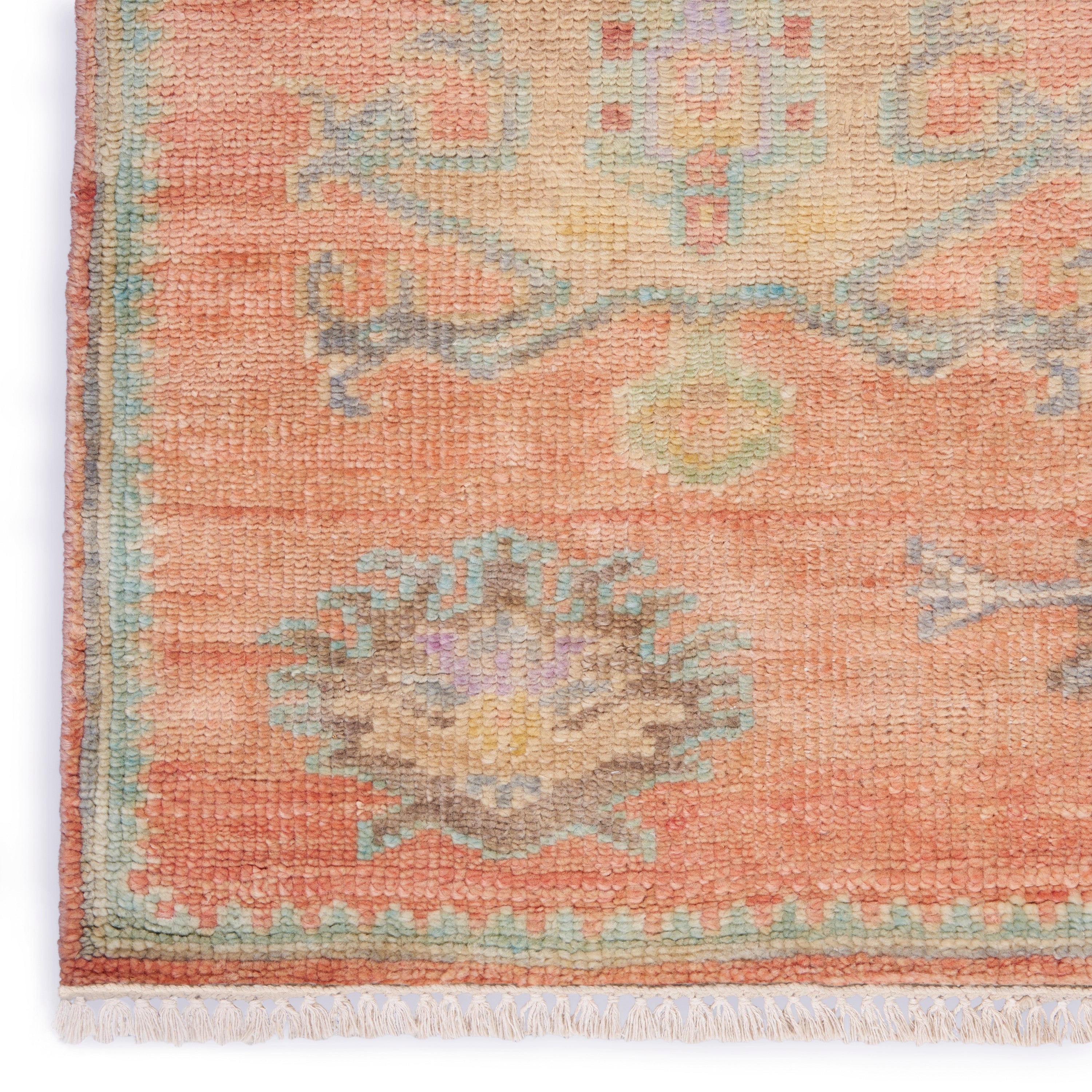 Odessa ODS04 Floral Vintage Brick Multicolor Area Rug