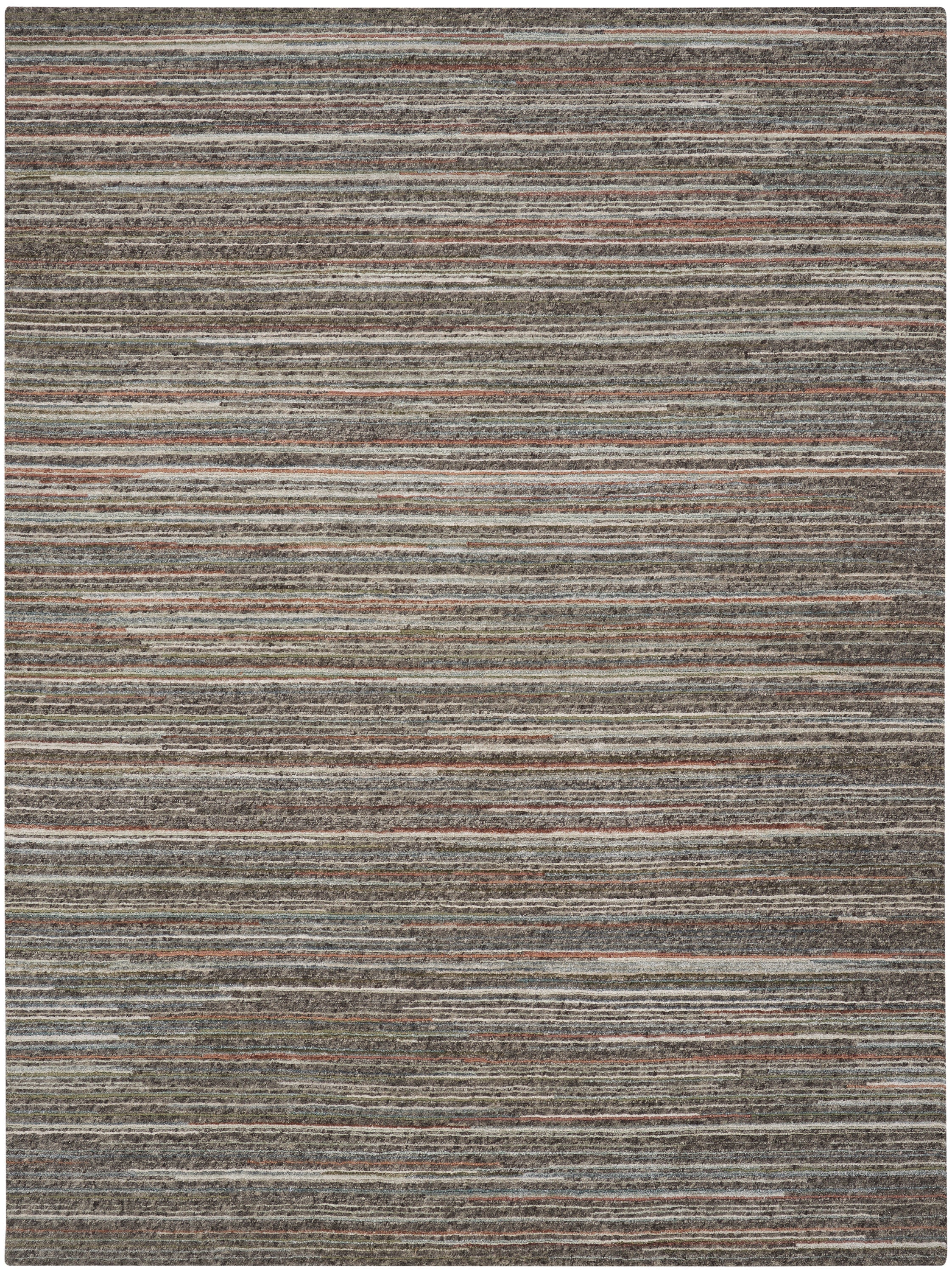 Plateau PAE01 Textured Modern Grey Green Area Rug