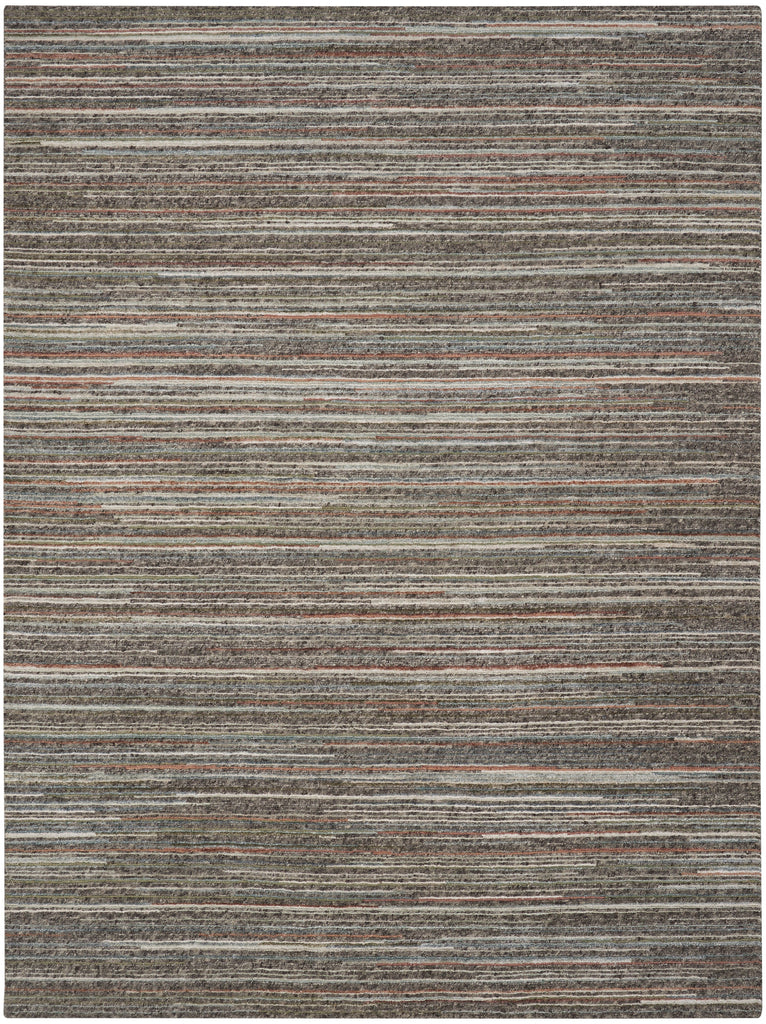 Plateau PAE01 Textured Modern Grey Green Area Rug