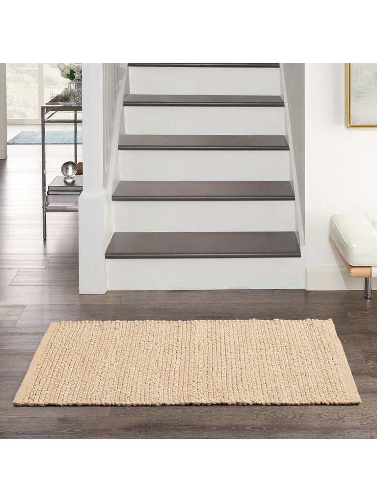 Natural Jute NJT01 All-over design Farmhouse Bleached Area Rug