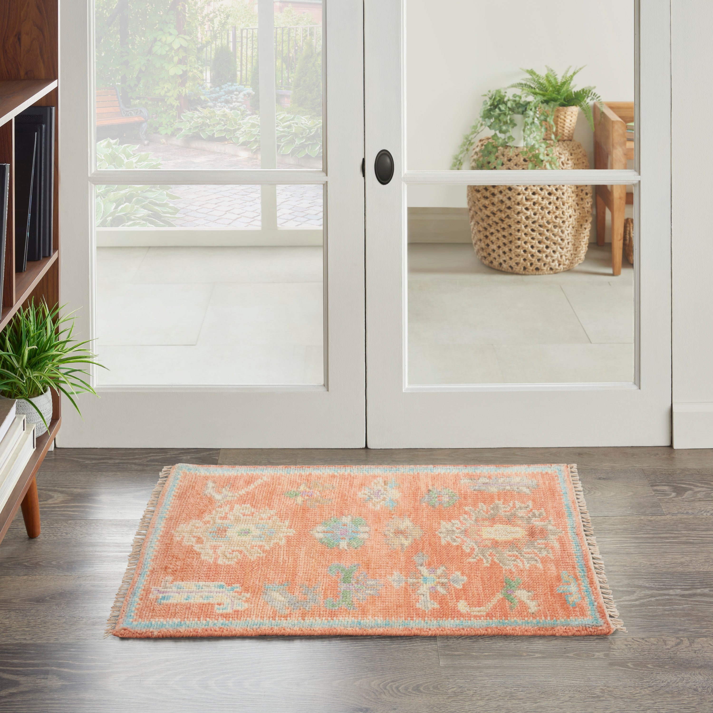 Odessa ODS04 Floral Vintage Brick Multicolor Area Rug