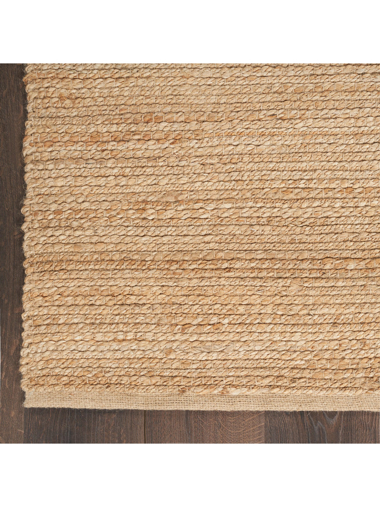 Natural Jute All-over design Farmhouse Natural Area Rug