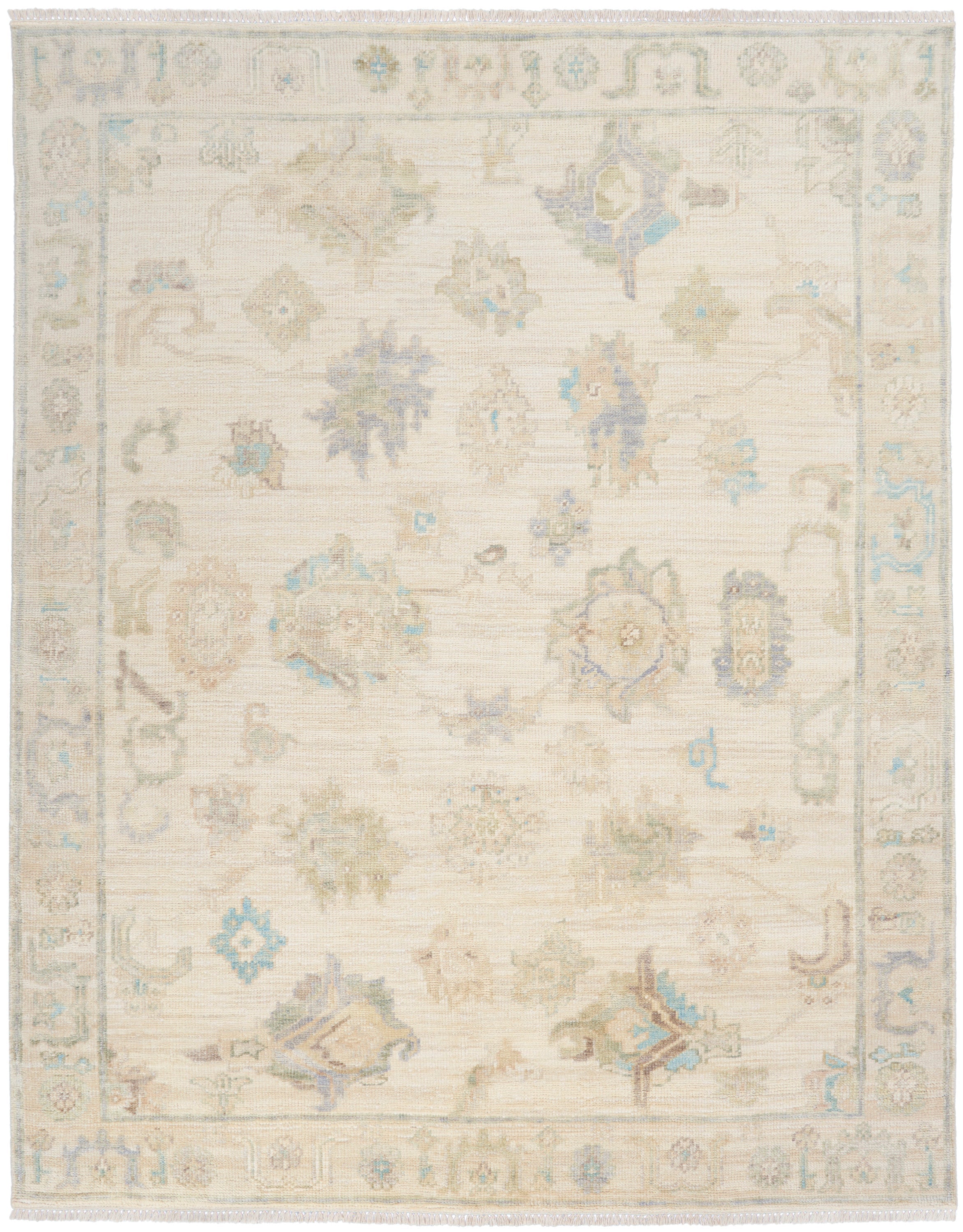 Odessa ODS06 Floral Vintage Ivory Multicolor Area Rug