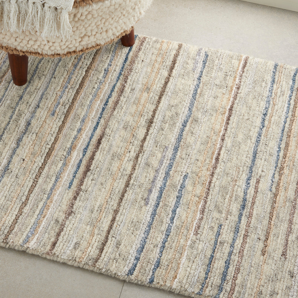 Plateau PAE01 Textured Modern Ivory Area Rug