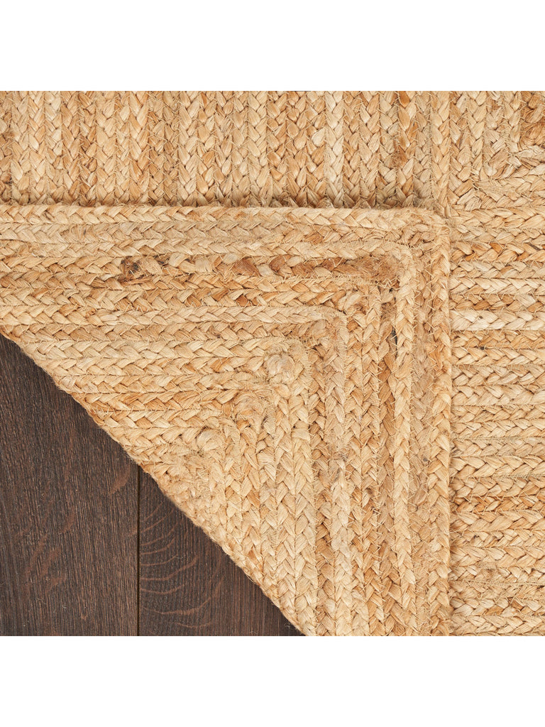 Natural Jute NJT03 Solid Farmhouse Natural Area Rug