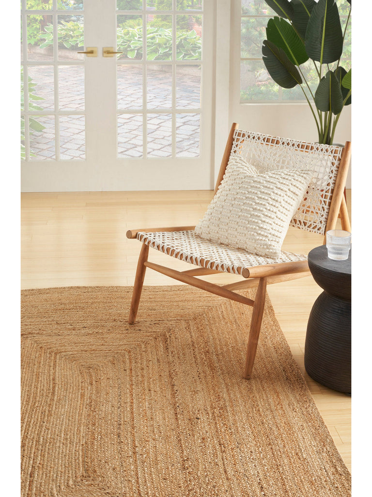 Natural Jute NJT03 Solid Farmhouse Natural Area Rug