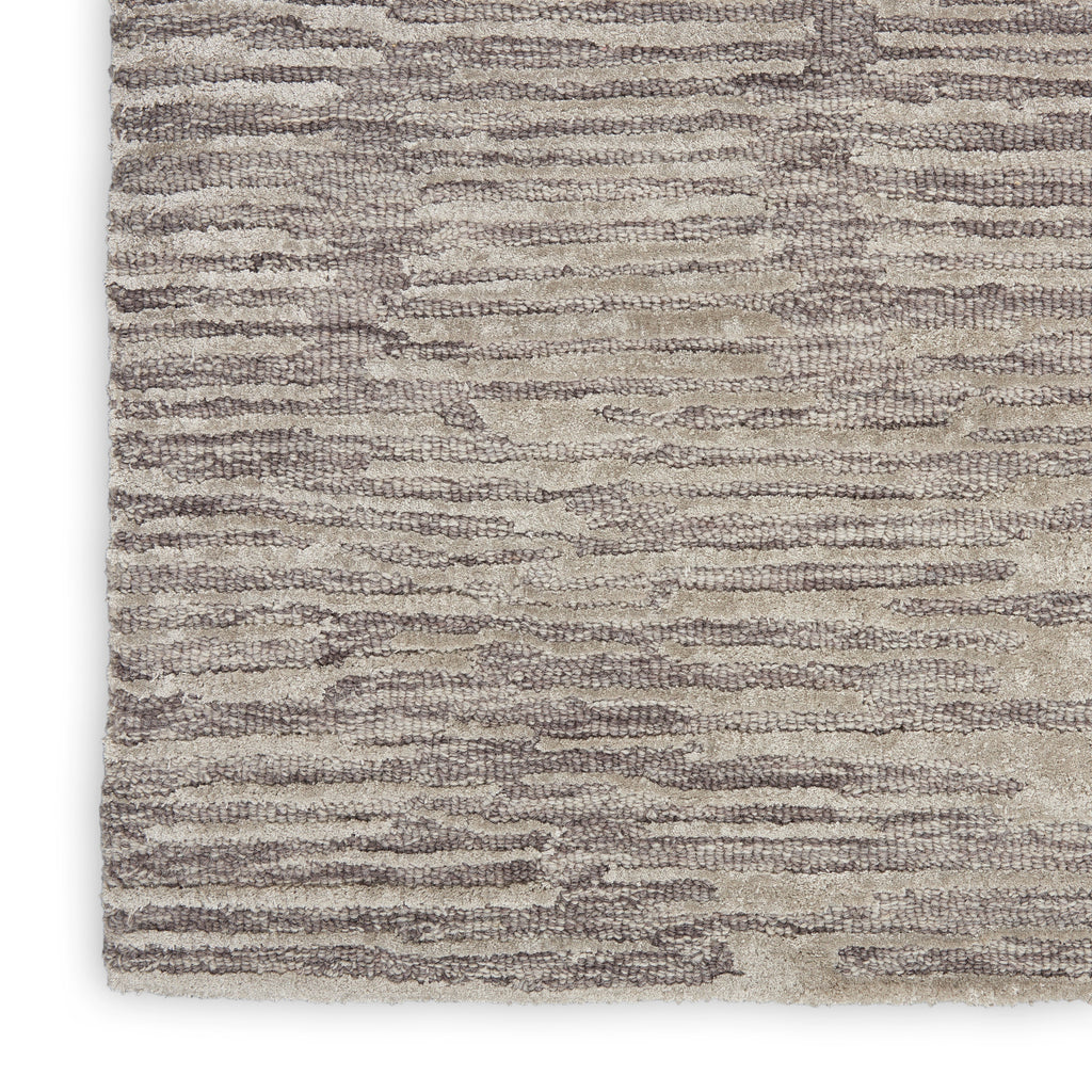 Ck010 Linear LNR01 Textured Modern Grey Area Rug