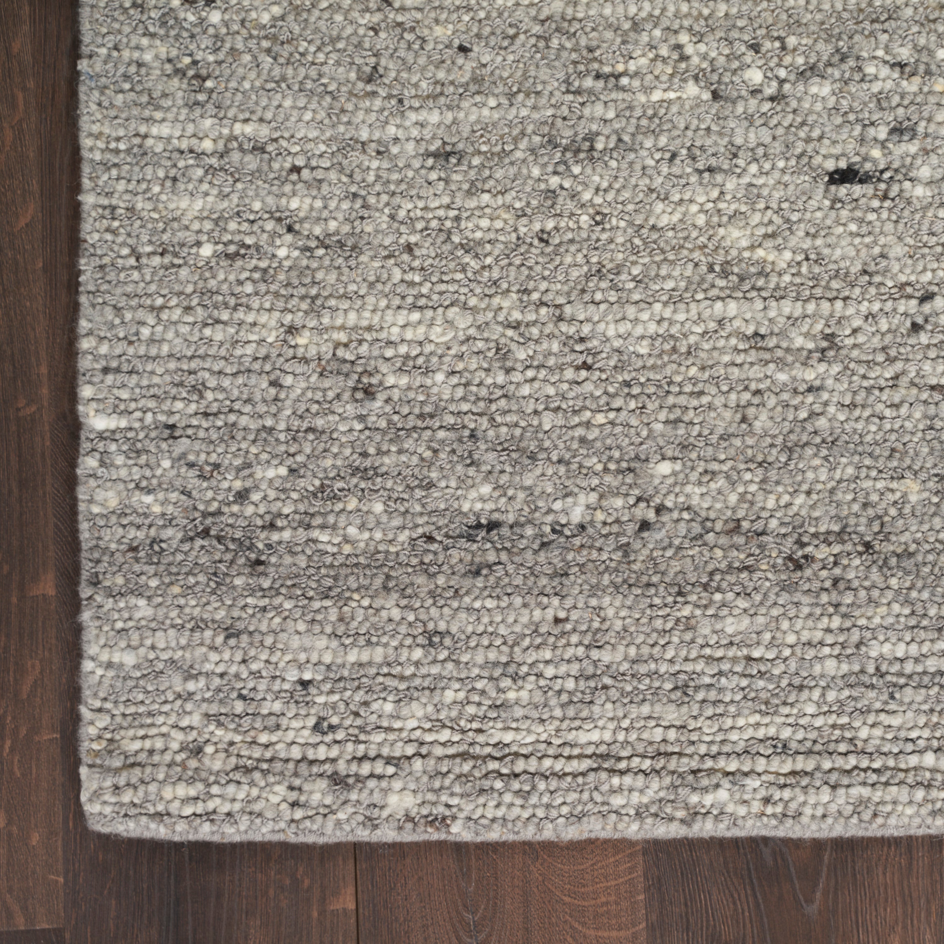 Alanna Solid Farmhouse Grey Area Rug