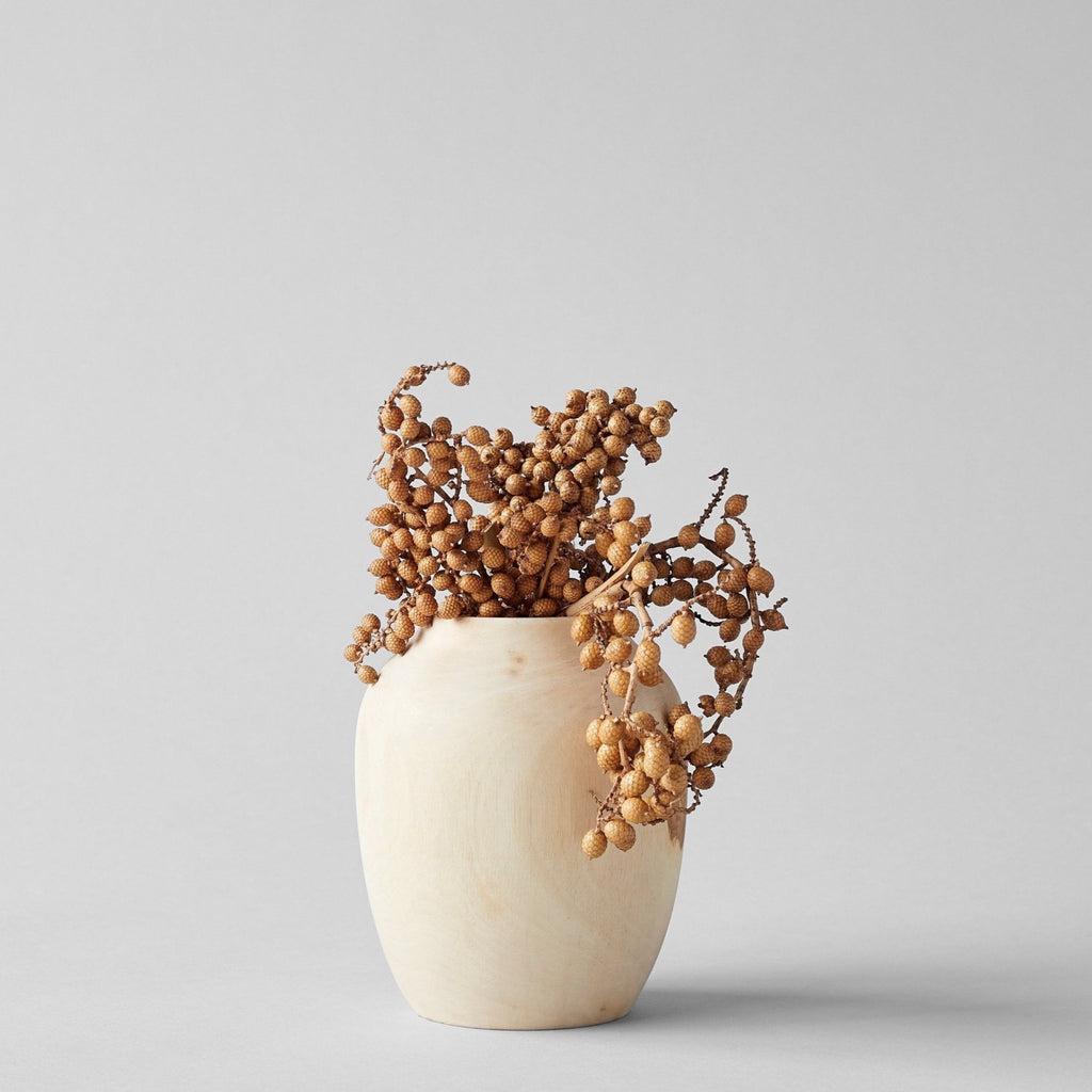 White Walnut Plum Vase, Medium