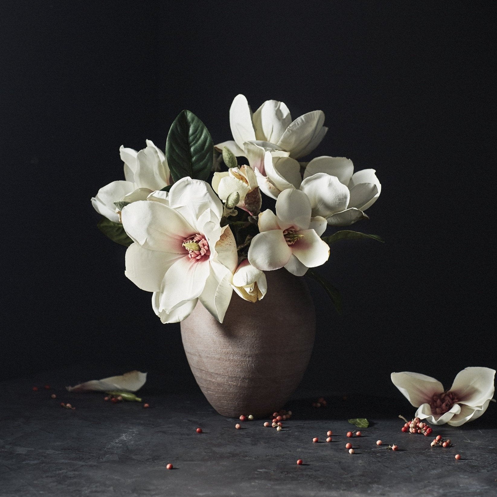 EcoFaux Magnolia Campbellii Branch, 12'' - Bloomist