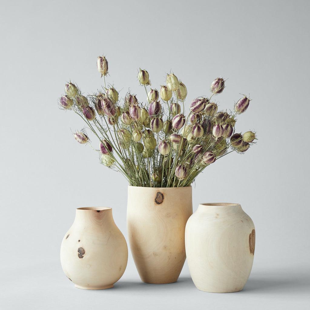 White Walnut Plum Vase, Medium - Bloomist