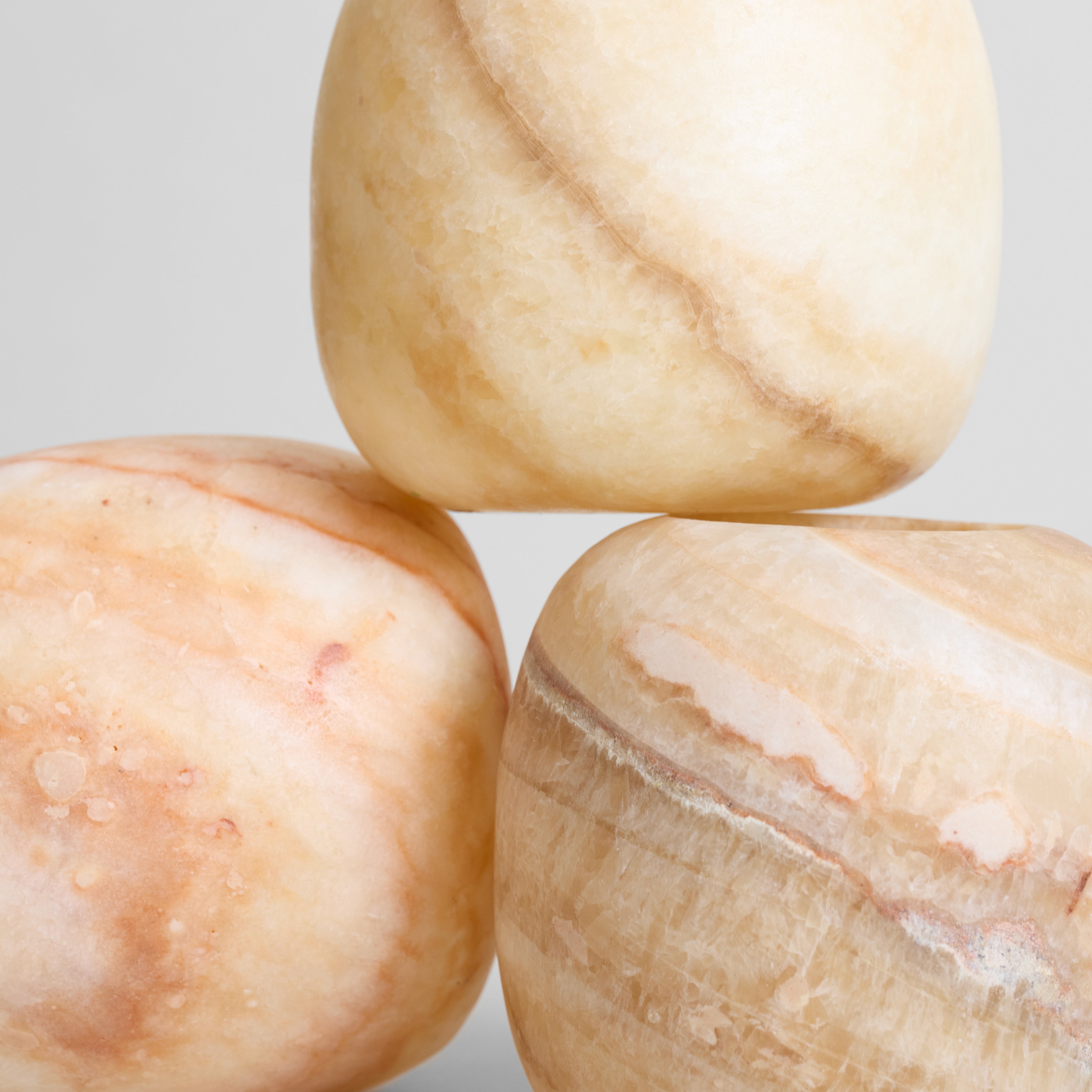 Round Amber Alabaster Candleholder - Bloomist