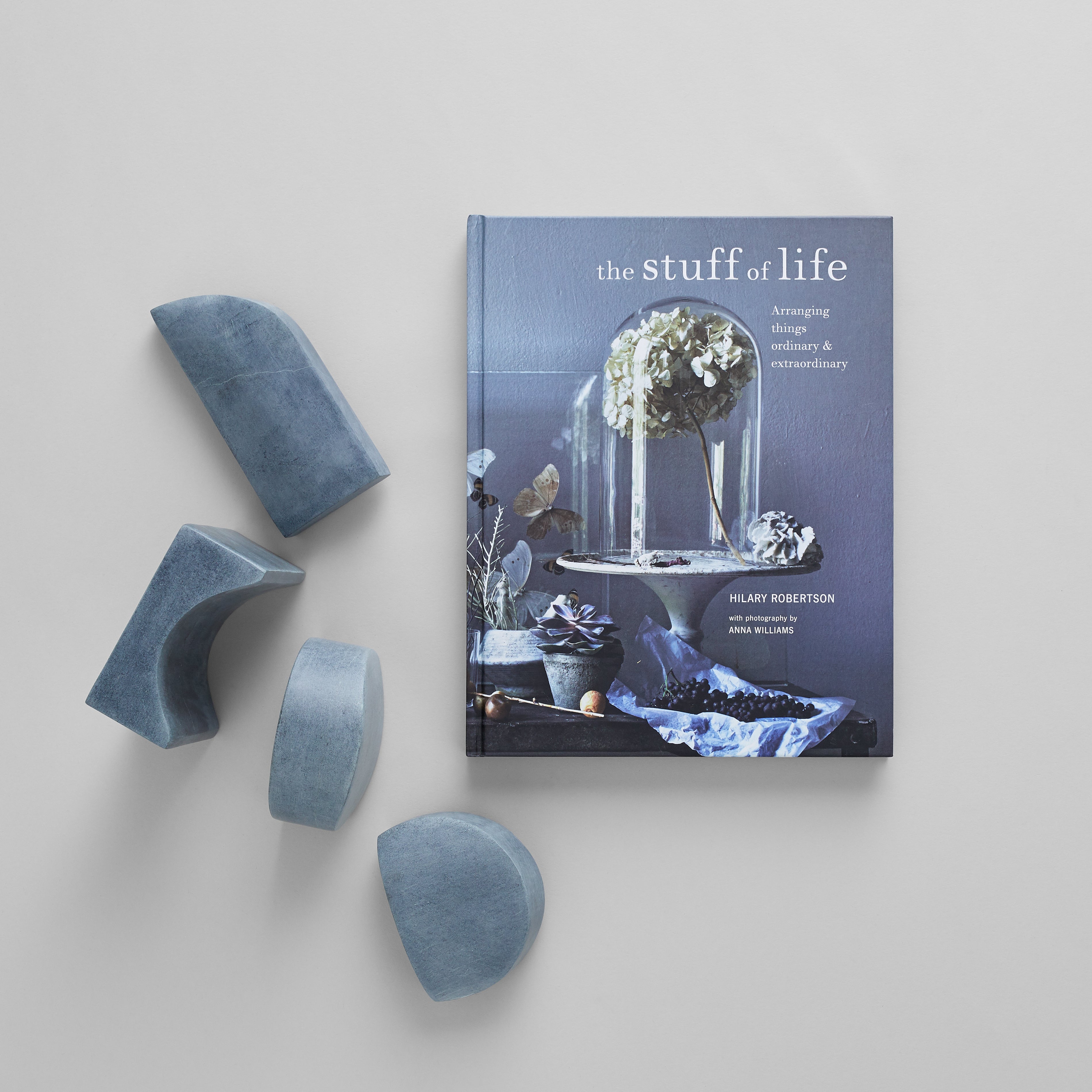 Coffee table book on home styling, interiors, and decorative arrangement