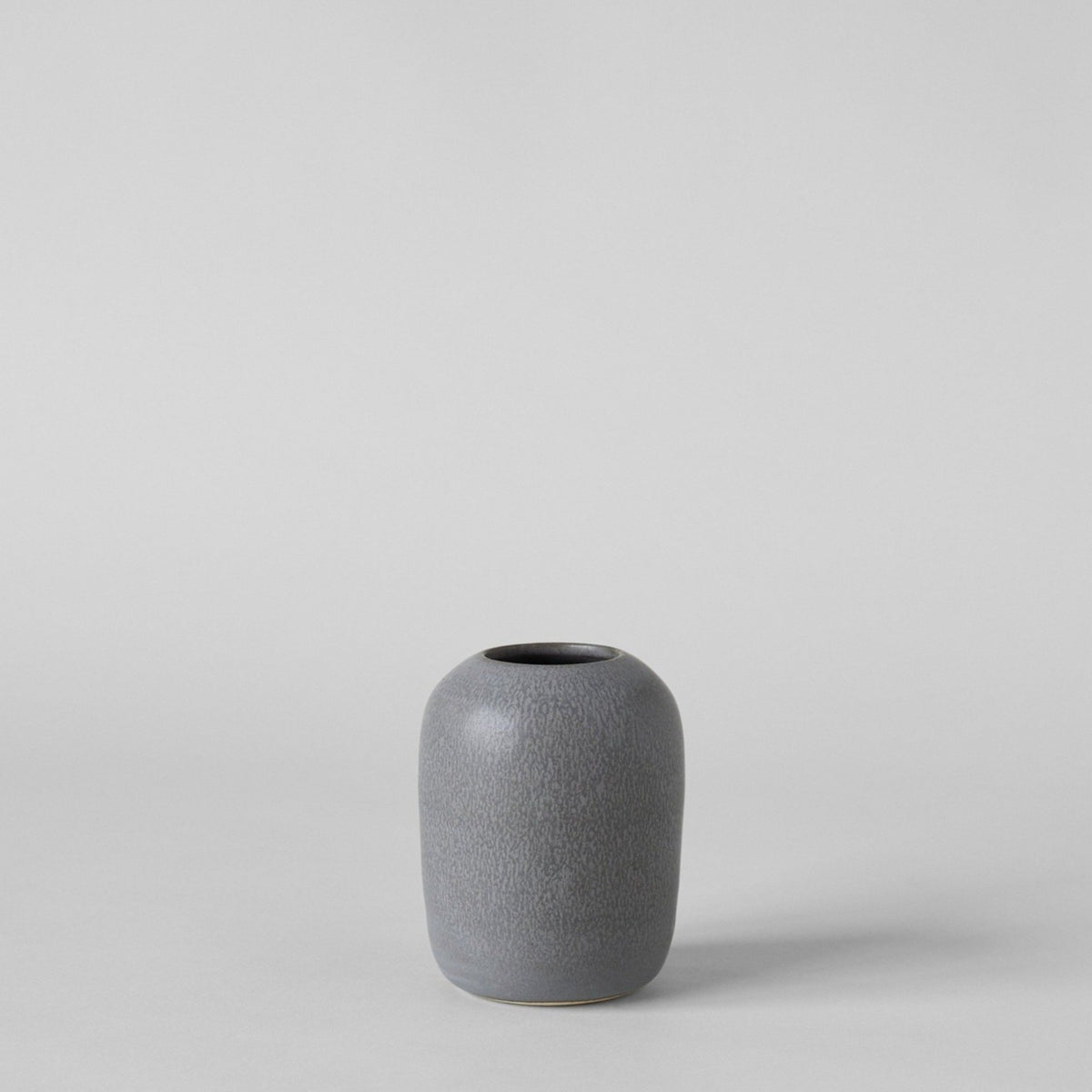 Sheldon Ceramics Oval Vase in Charcoal