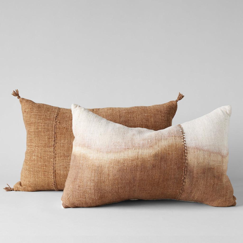 Plant-Dyed Wool Pillow In Caramel, 16x24 - Bloomist